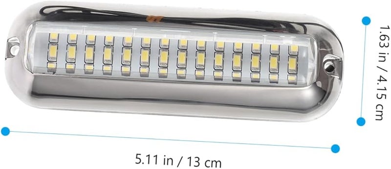 HANABASS 316 مصباح قارب تحت الماء من الفولاذ المقاوم للصدأ 42 LED مقاوم للماء IP68 تركيب عمودي خلفي - Image 2
